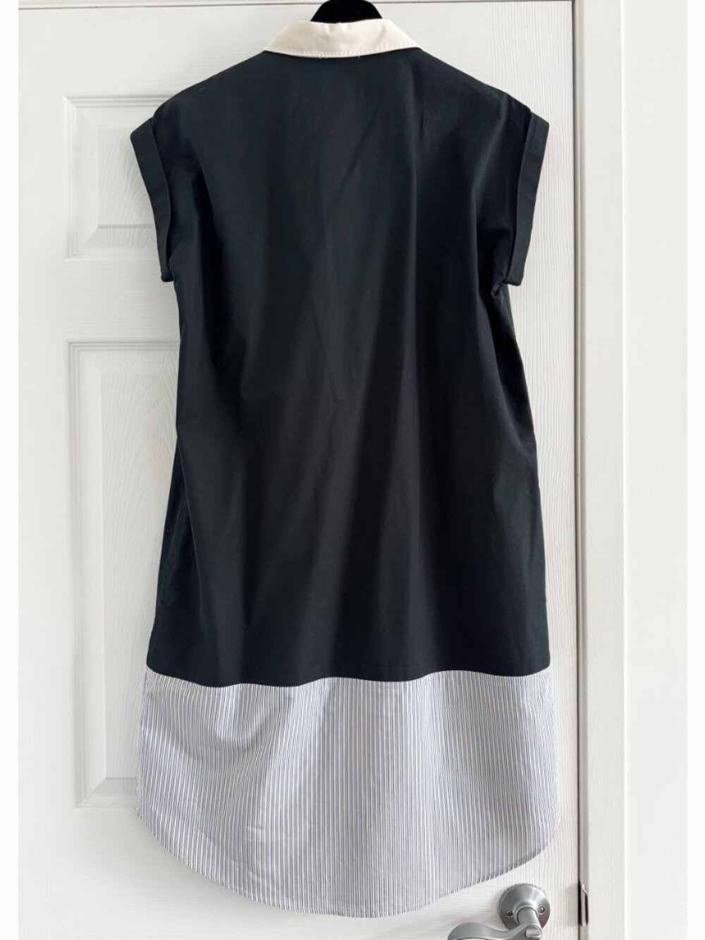 Band of Outsiders Shirtdress in Black/Stripe Combo, size "4" (fits Medium) - Picture 9 of 9